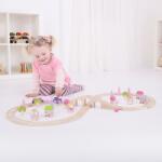 Bigjigs Toys Trenuletul zanelor - BigJigs (BJT022) Trenulet