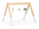 ECOTOYS Bara educativa din lemn pentru copii cu 3 jucarii, Ecotoys CA12231 (EDICA12231)
