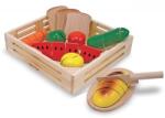 Melissa & Doug Set din lemn alimente de feliat Melissa and Doug (MD0487) Bucatarie copii