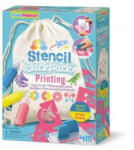 4M Set creativ - Imprimare cu sabloane pentru textile (4M-04788)