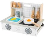 ECOTOYS Mini bucatarie din lemn cu accesorii Ecotoys TL10159 (EDITL10159) Bucatarie copii