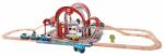 Hape Set de joaca din lemn Hape - Gara Centrala 45 piese (E3725A) Trenulet