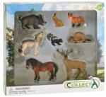 CollectA Set de 8 figurine pictate manual Animale din padure (COL84151WB) - kidostore Figurina
