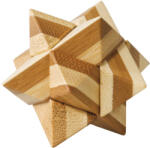 Fridolin Joc logic IQ din lemn bambus Star in cutie metal (Fr_17526)