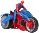 Hasbro Set figurina si vehicul Spiderman Web Blast Cycle (F6899) Figurina