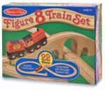 Melissa & Doug Tren lemn si Circuit 8 Melissa and Doug (MD0703) Trenulet