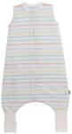 Slumbersac Sac de dormit cu picioruse si talpa antiderapanta Rainbow Stripes 110 cm + manseta 1.0 Tog (CJ584-10FN)