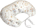 Amy Perna pentru gravide si alaptare cu husa detasabila din bumbac 100% si umplutura antialergica BabySoft Circ Blue Amy (84664)