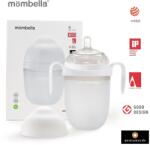 Mombella Biberon anticolici Mombella Breast-Like 300 ml, tetina 360° XL Flux Consistent, 100% Silicon, Ivory (8162)