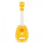 Ecotoys Chitara ukulele pentru copii cu 4 corzi Ecotoys MJ030 - Portocala (EDIMJ030ORANGE) - kidostore