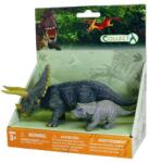 CollectA Set 2 figurine pictate manual Triceratops cu pui (COL89312SPP) Figurina