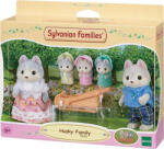 EPOCH Figurine Sylvanian Families - Familia Catelusilor Husky (SF5636) Figurina