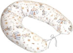 Amy Perna pentru gravide si alaptare cu husa detasabila din bumbac 100% si umplutura antialergica BabySoft Circ Blue Amy (84778)