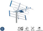 Edision Yagi 26-00-0001 Externă Antena TV (nu Necesită Alimentare) 8db 5G 21-48 Neagră (26-00-0001)