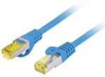 Lanberg NET Patch kábel CAT. 6a S/FTP LSZH 0.25m kék, réz (PCF6A-10CU-0025-B)