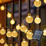 Brilagi Brilagi- LED соларна декоративна гирлянда BUBBLE 200xLED/8 функции 20m IP65 топло бяло (BG0839)