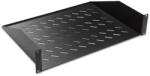 Lande LN-RAF-RMO-1U25-BL 19" 250 mm mély 2 ponton rögzíthető fekete tálca (LN-RAF-RMO-1U25-BL) - pcx