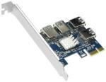  PCI-E x1 - 4xUSB 3.0 OEM bővítőkártya (PCIS4) (PCIS4)
