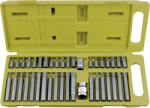N1 BIT klt. 40 db HEX-TORX-XZN, 10mm, adapter 3/8" és 1/2", CrV, műanyag dobozban