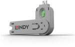 LINDY Dugó biztonsági, Port Blocker, USB A kulcs, zöld 40621 (40621)