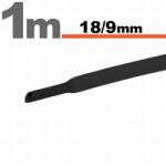  Zsugorcső 18mm / 9mm fekete 11026F (11026F)