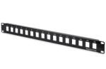 ASSMANN 19" 1U 16port fekete moduláris üres Patch Panel DN-91400 (DN-91400)