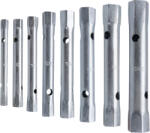 EXTOL csőkulcs klt. , 10db (8 csőkulcs+2 hajtóvas), CrV. , 6-22mm (6x7; 8x9; 10x11; 12x13; 14x15; 16x17; 18x19; 20x22)