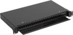 NIKOMAX Optikai patch panel Simplex/Duplex, SC/LC 48 port, kihúzható, fekete NMF-RP24SC-TS-P1-1U-BK (NMF-RP24SC-TS-P1-1U-BK)