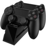 RAMPAGE Gamepad töltő - RP-PS4 (dokkoló 2x PS4 kontroller töltéséhez, fekete) 37089 (37089)