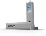 LINDY Dugó biztonsági, Port Blocker, USB C + kulcs, kék (4db dugó + 1db kulcs) 40465 (40465)
