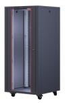 Formrack 12U Interline 600x600 19" szabadon álló rack szekrény - RAL9005 fekete INT-12U6060 (INT-12U6060)