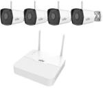 Uniview gyári 2MP-es 4 kamerás WiFi-s csomag (1db NVR és 4db WiFi-s csőkamera 2, 8mm fix objektívvel, mikrofonnal) KIT/NVR301-04LS3-W/4IPC2122LB-AF28WK-G (KIT/NVR301-04LS3-W/4IPC2122LB-AF28WK-G)