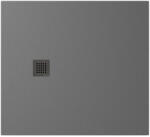 POLYSAN TRENECA vágható öntött márvány zuhanytálca 110x100 cm, matt szürke 84312.31 (84312.31)