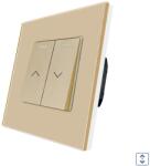 Luxion Intrerupator Jaluzele Mecanic LUXION cu Rama din Sticla, Auriu, LX-MP031GF-G (LX-MP031GF-G)