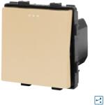 Luxion Modul Intrerupator Simplu Cruce Mecanic LUXION, Auriu, LX-MP003G (LX-MP003G)