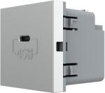 LIVOLO Modul Priza USB Tip C Livolo - Serie Noua, Gri, C7-VL-FCUC-2IP (C7-VL-FCUC-2IP)