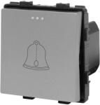 Luxion Modul Buton Sonerie Mecanic LUXION, Gri, LX-MP008GY (LX-MP008GY)