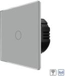 Luxion Intrerupator Simplu Wi-Fi + RF433 cu Touch din Sticla LUXION, Gri, LX-WT2-RA101G-GY (LX-WT2-RA101G-GY)