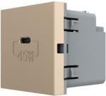 LIVOLO Modul Priza USB Tip C Livolo - Serie Noua, Auriu, C7-VL-FCUC-2AP (C7-VL-FCUC-2AP)