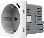 LIVOLO Modul Priza Schuko + USB-C LIVOLO, Standard German - Serie Noua, Alb, C7-VL-FCTF16A. UC18W-2WP (C7-VL-FCTF16A.UC18W-2WP)