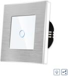 Luxion Intrerupator Simplu cu Variator Cap Scara / Cruce cu Touch si Rama din Aluminiu LUXION, Alb, LX-MT-D102A-W (LX-MT-D102A-W) - thales