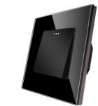Luxion Intrerupator Simplu Mecanic LUXION cu Rama din Sticla, Negru, LX-MP001GF-B (LX-MP001GF-B)