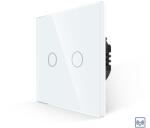 Luxion Intrerupator Dublu RF433 cu Touch din Sticla LUXION, Alb, LX-MT-R201G-W (LX-MT-R201G-W)