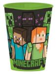 Minecraft pohár (műanyag, 2, 6dl) (Ajándéktárgyak)