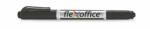 FlexOffice Alkoholos marker, 0, 4/1, 0 mm, kúpos, kétvégű, FLEXOFFICE "PM01", fekete (FOPM01FK) - papiruniverzum