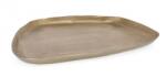Bizzotto Set 2 tavi decorative aluminiu auriu Chisel 38x34x2.5 cm (0184282) Tava