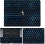  MacBook Pro 13" ( 2019, két Thunderbolt 3 Port ) - Kék méhsejt hátlap fólia