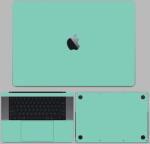  MacBook Pro 13" ( 2020, M1 ) - Fényes tiffany blue hátlap fólia