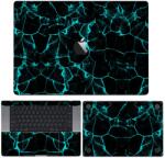  MacBook Air 13" ( 2018-2019 ) - Kék füstcsíkos hátlap fólia