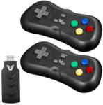 VOLKANO VX Gaming 2.4GHz HDMI Játék állomás Kontrollerekkel és 638 beépített játékkal - Fekete (VX-162-BK)